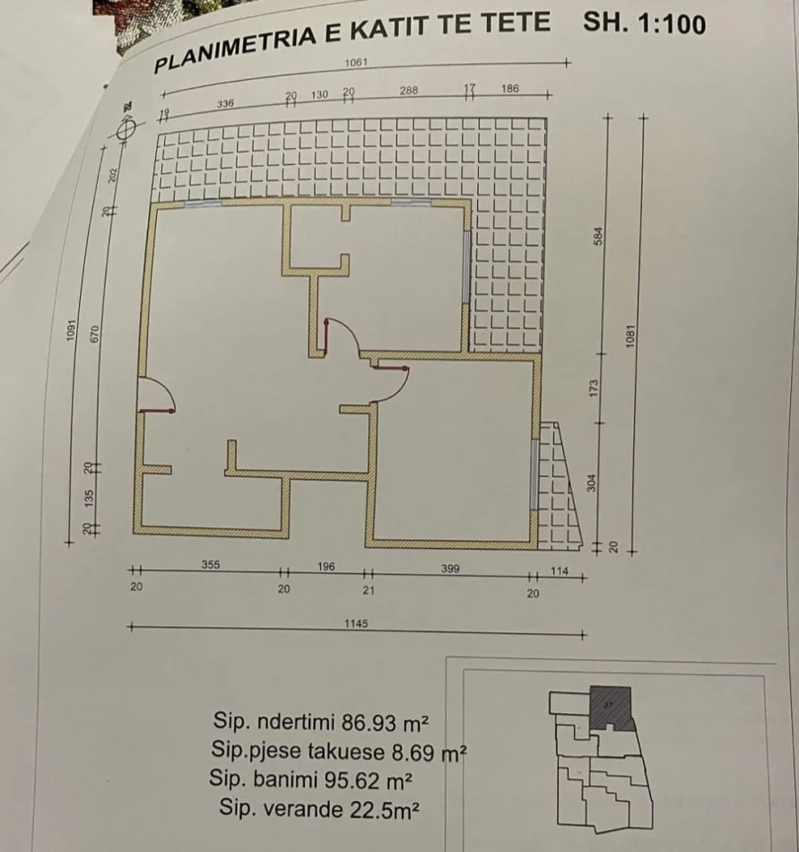 Tirane, shitet apartament 2+1 Kati 8, 95 m² 118.000 € (Astir)