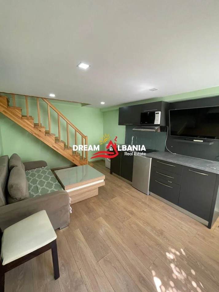 Tirane, jepet me qera apartament 1+1 Kati 1, 55 m² 500 € (Tek 21 Dhjetori, Rruga Frosina Plaku)