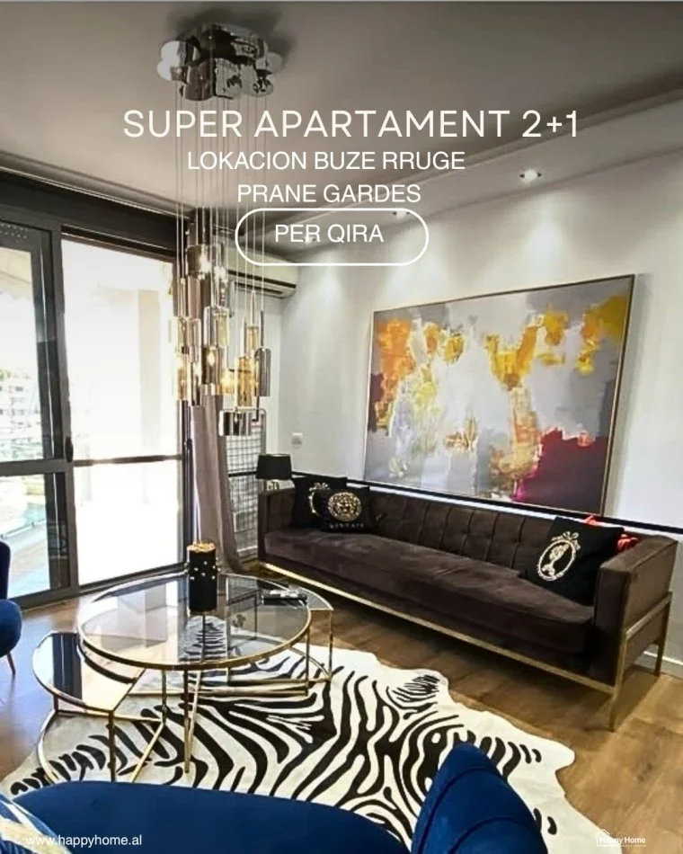 Tirane, jepet me qera apartament 2+1+Ballkon , 100 m² 1.000 € 