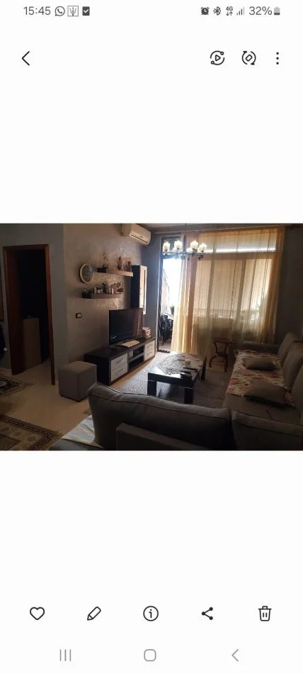 Tirane, jepet me qera apartament 1+1 Kati 4, 50 m² 450 € (Te 21 Dhjetori)