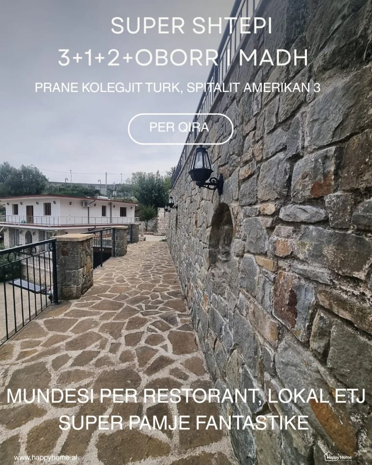 Tirane, jepet me qera Vile 3+1+Ballkon Kati 1, 1.500 € 