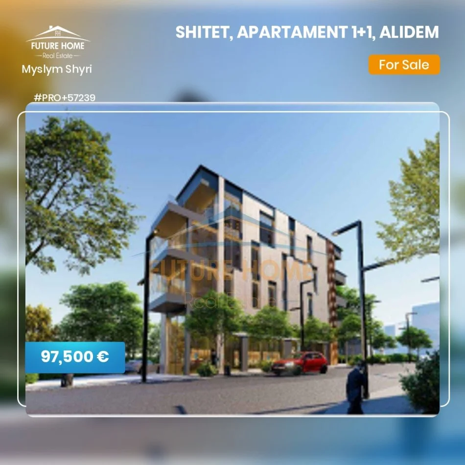 Tirane, shitet apartament 1+1 Kati 1, 65 m² 97.500 € (Rruga Ali Demi)