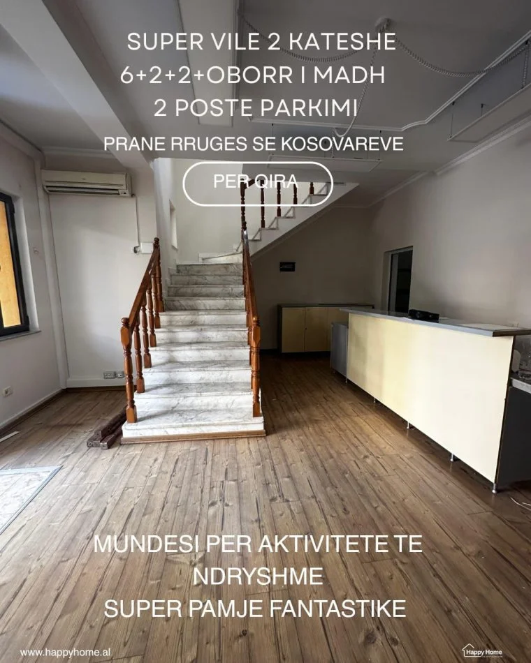 Tirane, jepet me qera Vile 2 Katshe , 300 m² 