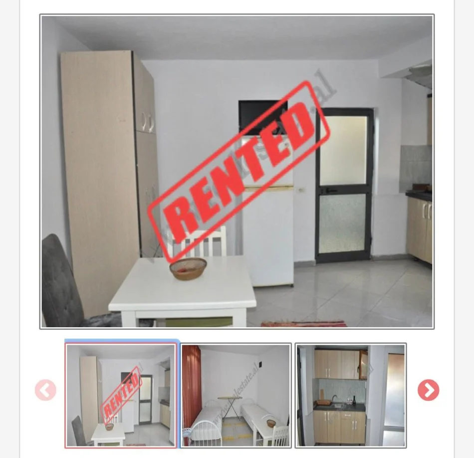 Tirane, jepet me qera garsonier 1+1 Kati 1, 35 m² 400 € (Rruga Viktor Hygo Blloku Ambasadave)