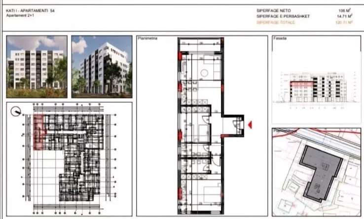 Tirane, shitet apartament 2+1 Kati 2, 120 m² 120.720 € (Shkolla Isa Boletini Paskuqan)