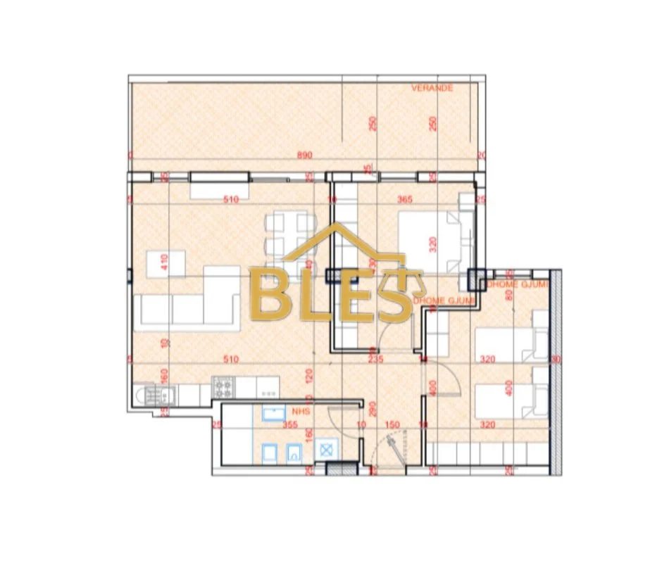 Tirane, shitet apartament 2+1 Kati 4, 106 m² 160.000.000 € (Sokrat Miho)