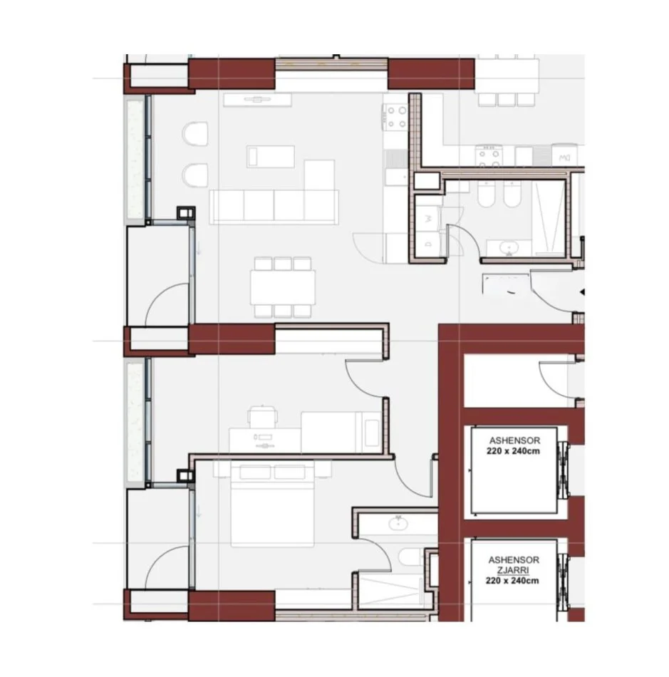 Tirane, shitet apartament 2+1 Kati 13, 126 m² 252.199 € (Zogu I Zi)