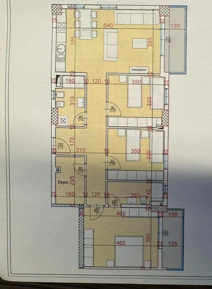 Tirane, shitet apartament 3+1 Kati 5, 135 m² 278.000 € (Porcelan)