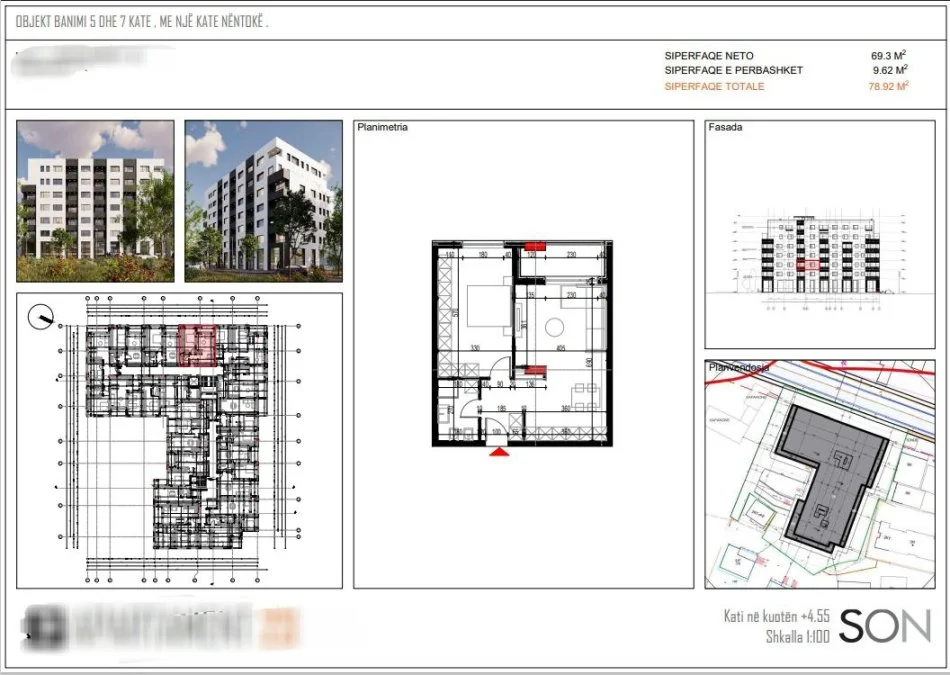 Tirane, shitet apartament 1+1 Kati 2, 78 m² 79.000 € (Paskuqan)