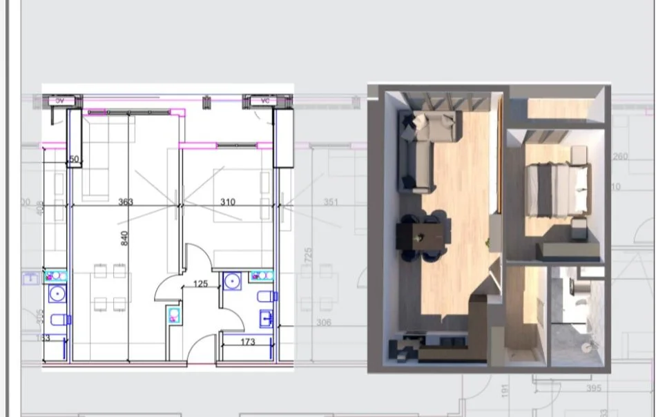Tirane, shitet apartament 1+1 Kati 8, 81 m² 199.999 €