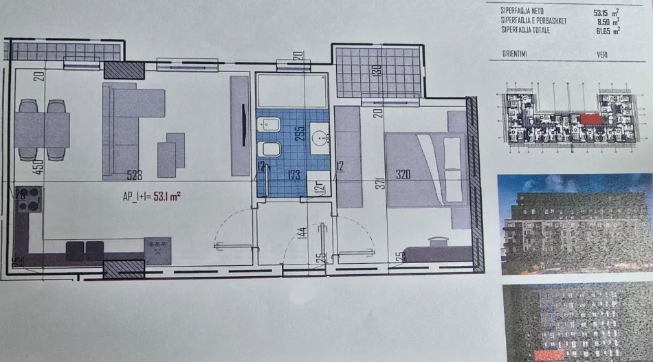 TIRANË-KAMEZ: SHITEN APARTAMENTE 1+1+Ballkon KATE TË NDRYSHME, SIPERFAQE NGA 61 M2 -75 M2(KAMEZ)