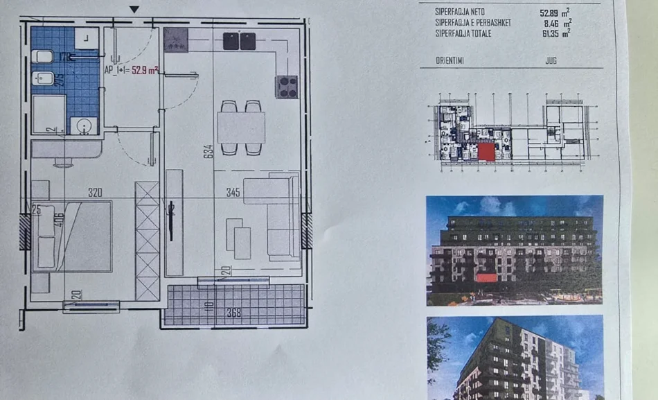 TIRANË-KAMEZ: SHITEN APARTAMENTE 1+1+Ballkon KATE TË NDRYSHME, SIPERFAQE NGA 61 M2 -75 M2(KAMEZ)