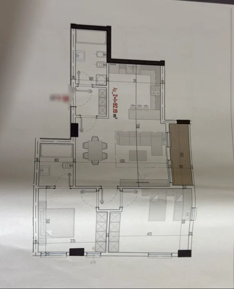 Tirane, shitet apartament 2+1 Kati 3, 105 m² 105.490 € (Paskuqan)