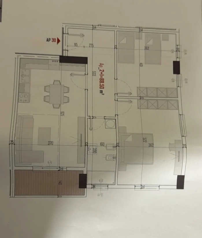 Tirane, shitet apartament 2+1 Kati 3, 101 m² 101.200 € (Paskuqan)