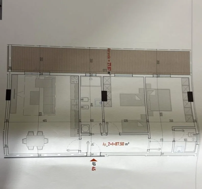 Tirane, shitet apartament 2+1 Kati 5, 100 m² 114.000 € (Paskuqan)
