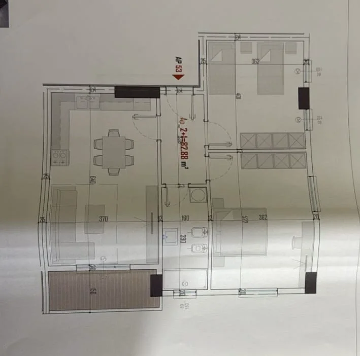 Tirane, shitet apartament 2+1+Ballkon Kati 6, 94 m² 99.540 € (Paskuqan)
