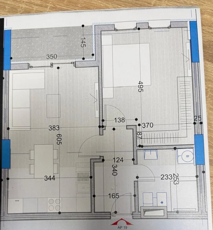 Tirane, shitet apartament 1+1 Kati 6, 74 m² 77,800€ (Paskuqan)