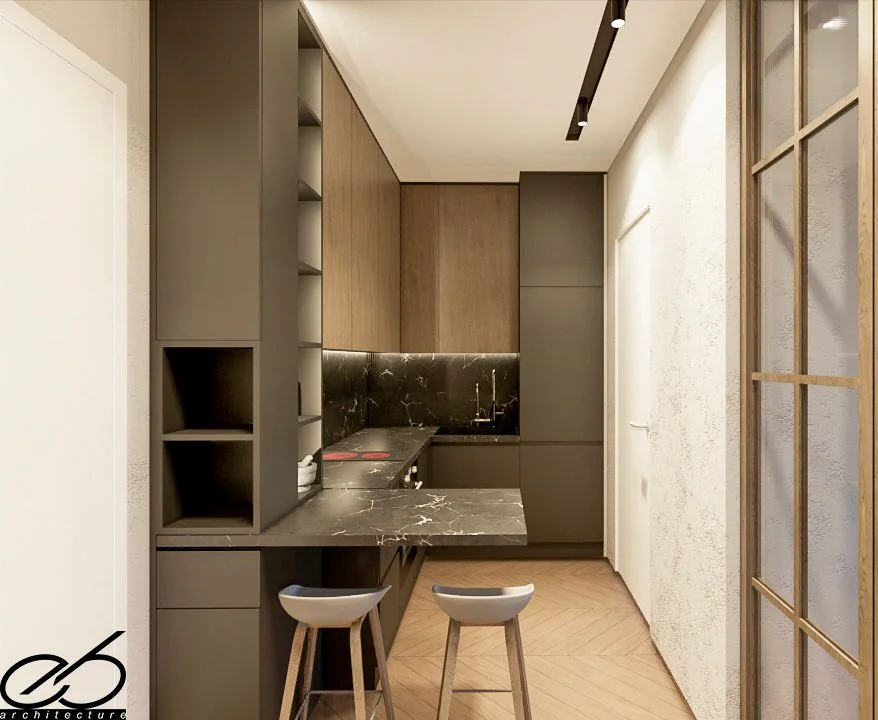 🏠Tirane, shitet Garsonier, Mobiluar,Kati 6, 30 m² 75.000 € (Kompleksi Mangalem, Ali Demi, Tiranë.)