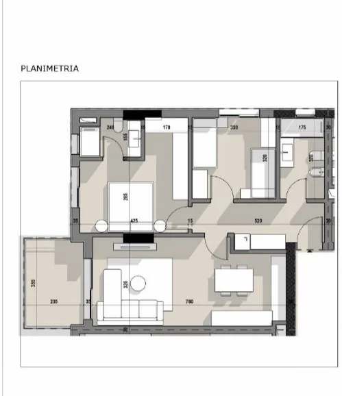 Tirane, shitet apartament 2+1+Ballkon Kati 2, 100 m² 165.300 € (5 Maji)