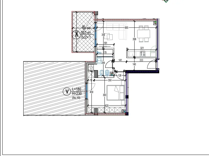 Tirane, shitet apartament 1+1+Ballkon Kati 4, 197.000 € (Rezidenca kodra e diellit)