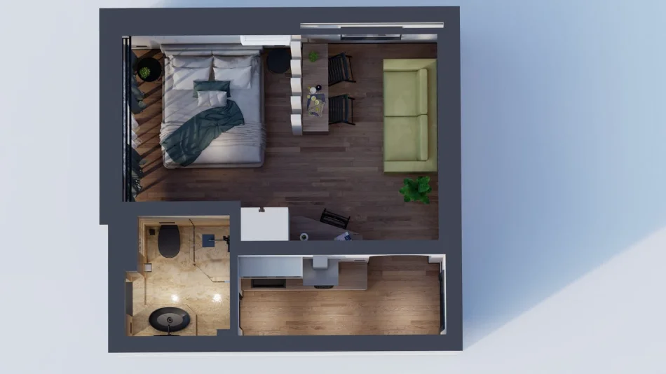 Tirane, shitet garsonier 1+1 Kati 4, 30 m² 105.000 € (Lulishtja Çajupi)
