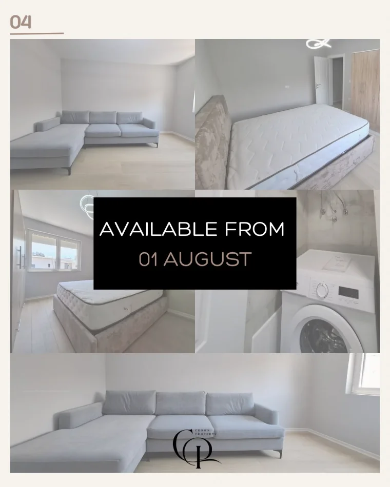 Tirane, jepet me qera apartament 1+1+Ballkon Kati 5, 52 m² 500 € (Vasil Shanto)