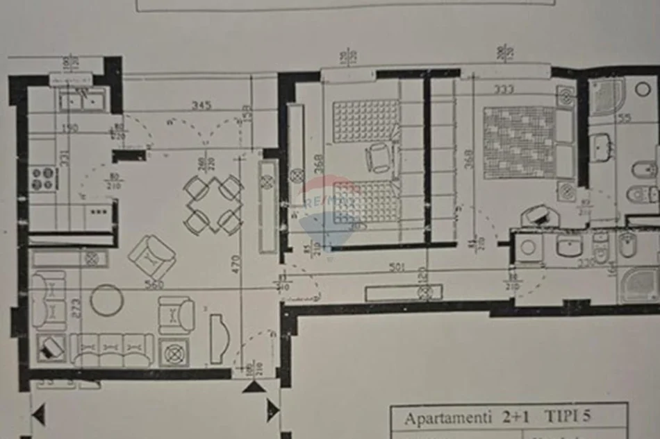 Tirane, shitet apartament 2+1 , 105 m² 250.900 € 
