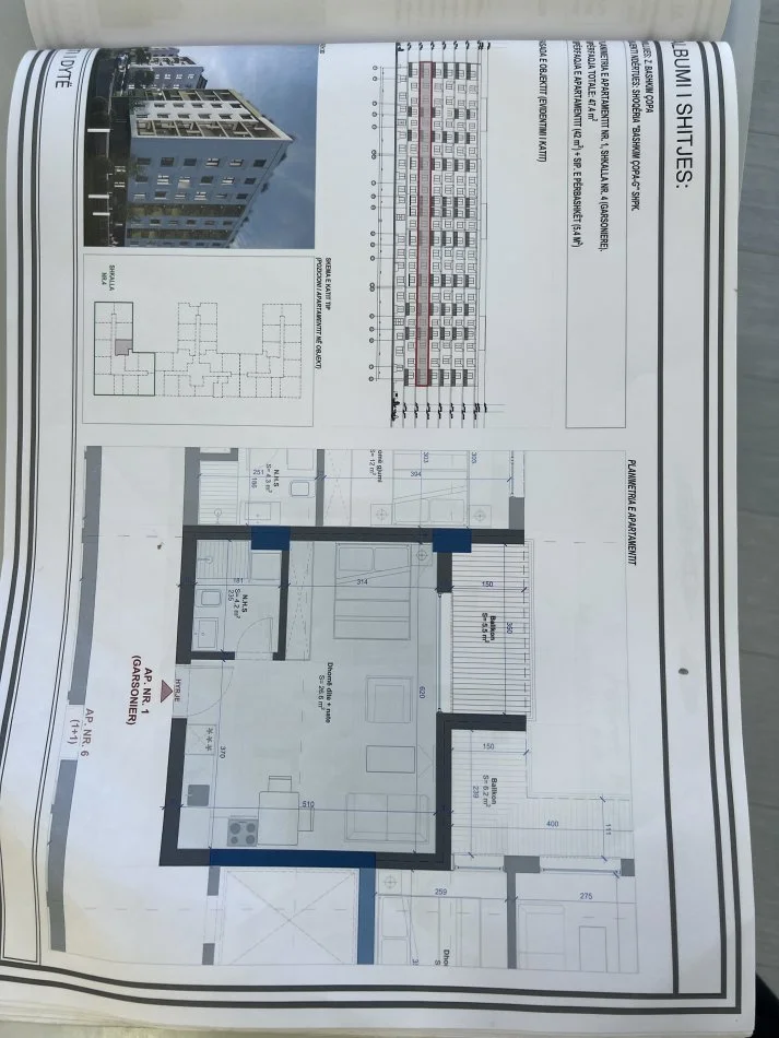 Durres, shitet apartament 1+1+Ballkon ,