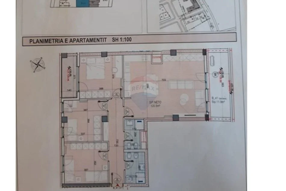 Tirane, shitet apartament 3+1+Ballkon Kati 9, 136 m² 235.000 € (Bulevardi i ri)