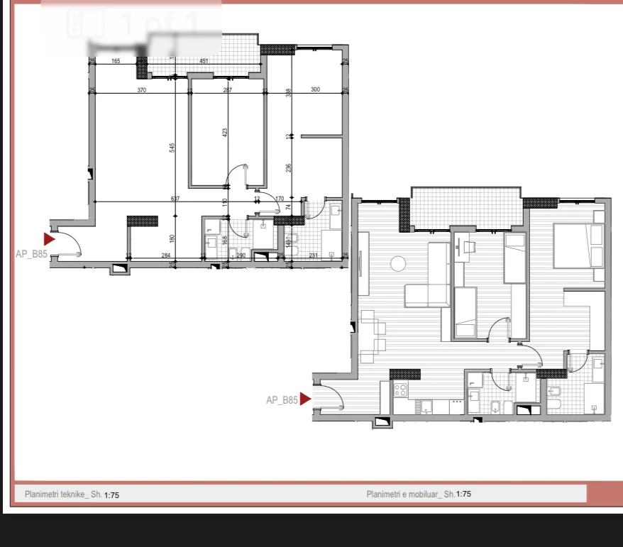 Tirane, shitet apartament 2+1+Ballkon Kati 8, 108 m² 169.000 € (Rruga 5 Maj)