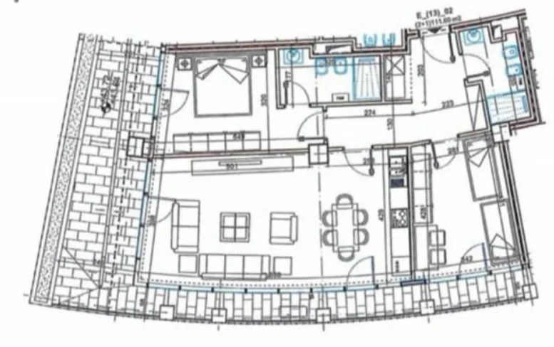 Tirane, shitet apartament 2+1+Ballkon Kati 13, 131 m² 423.000 € (Lake View Residence Liqeni)