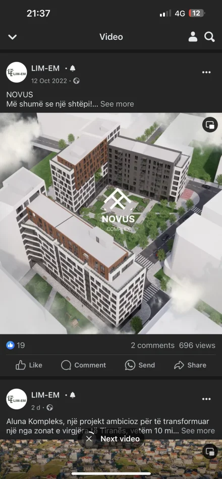 Tirane, shitet 2+1+Ballkon , 108 m² (Bulevardi i ri)