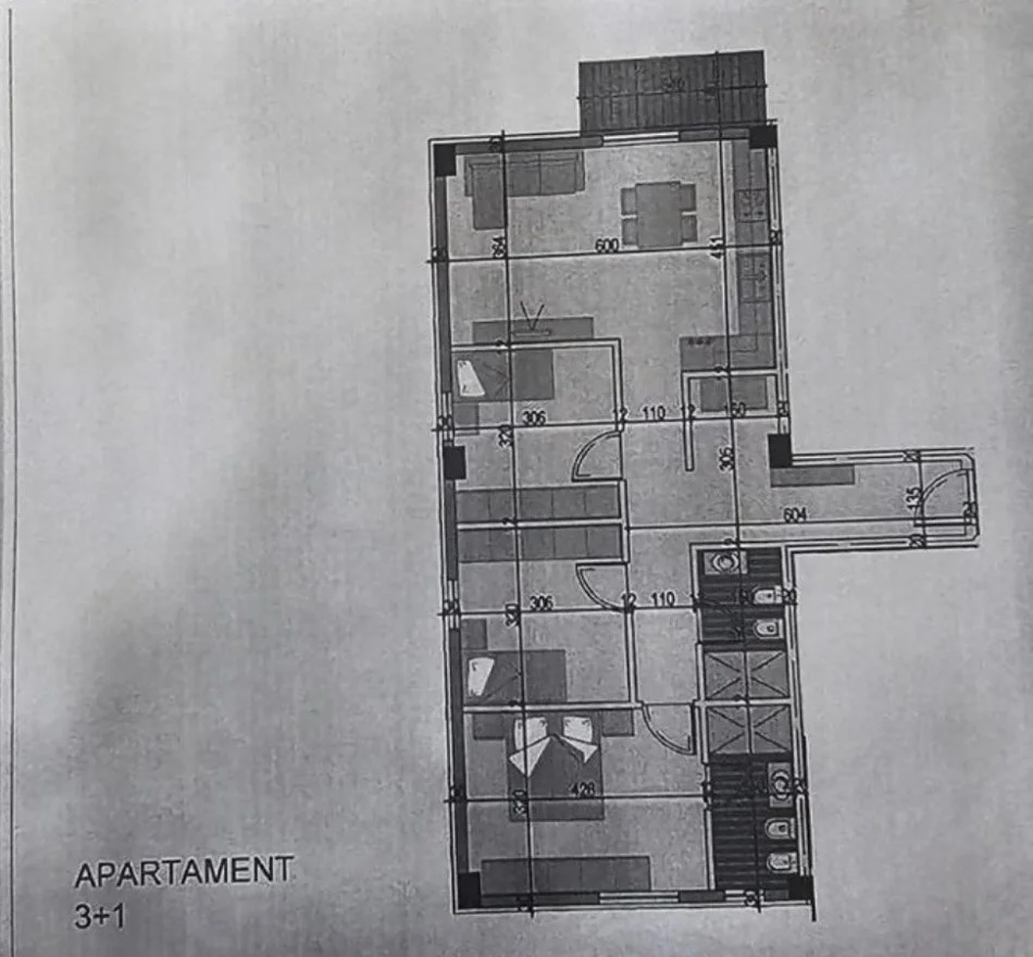 Tirane, shitet apartament 3+1+Ballkon , 119 m² 166.320 € (Ish Dogana, Tirana Entry 1)