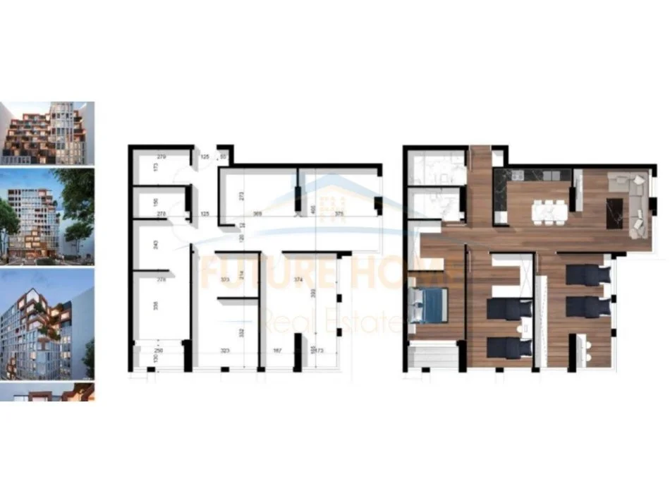 Tirane, shitet apartament 3+1+Ballkon Kati 4, 134 m² 577.000 € (Unico Residence)