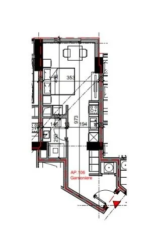 Tirane, shitet apartament 1+1 Kati 1, 110.400 € (Rruga Bardhyl)