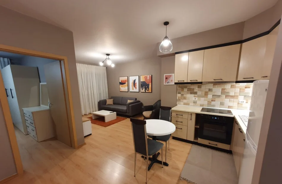 Tirane, jepet me qera apartament 1+1 Kati 2, 65 m² 550 € (Dhjetori Kompleksi Kontakt)