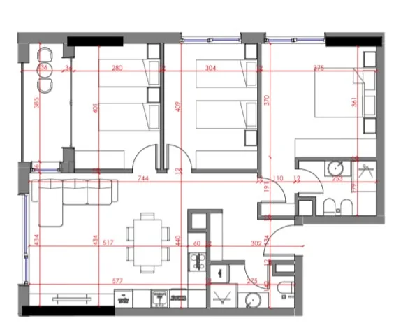 Tirane, shitet apartament 2+1 Kati 2, 117 m² (Paskuqan)