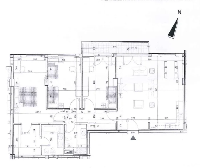 Tirane, shes apartament 3+1 Kati 7, 146 m² 398.000 € (Zogu Zi)