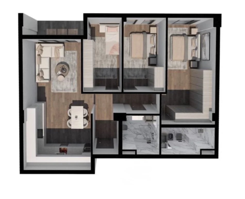 Tirane, shitet apartament 3+1+Ballkon , 133 m² 146.300 € (Diellon Apartament, Paskuqan)