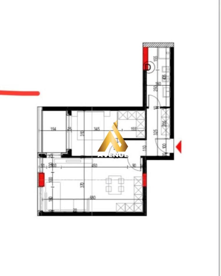 APARTAMENT 1+1 NË SHITJE REZIDENCA PLATINIUM 2 PASKUQAN TIRANE