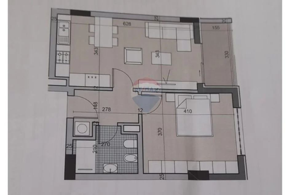 Tirane, shitet 1+1 , 69 m² 80.000 € (Autostrada Tirane-Durres)
