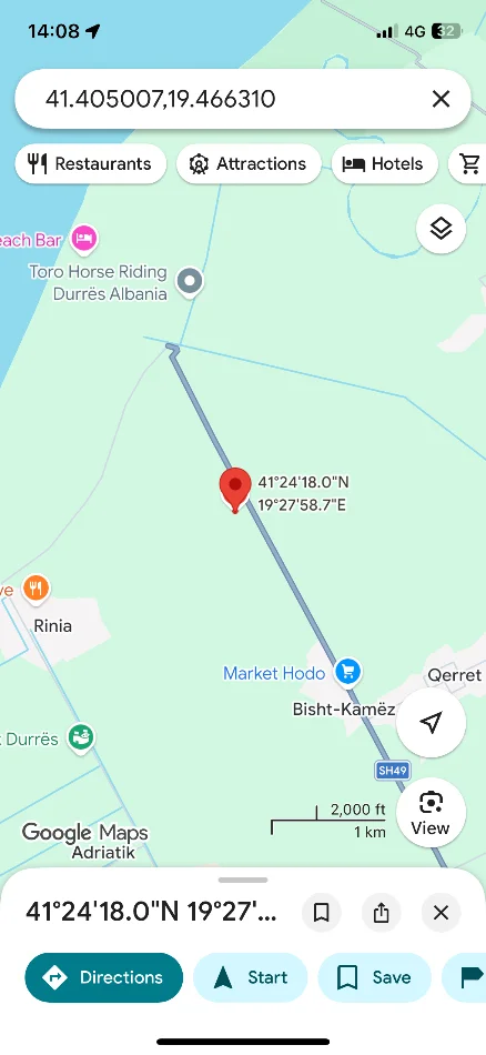 Shitet Toke 2.988 m² mes Akseve Porto Romano - Sektori Rinia 89.000 €