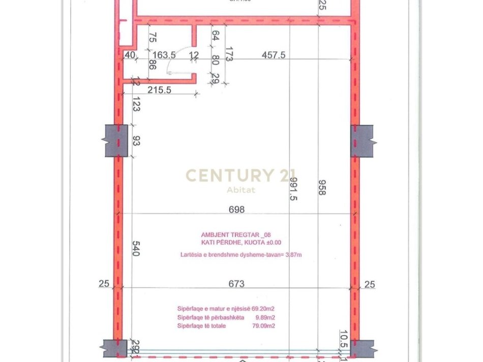 Tirane, shitet dyqan Kati 0, 79 m² 280.000 € (Fusha Aviacionit)