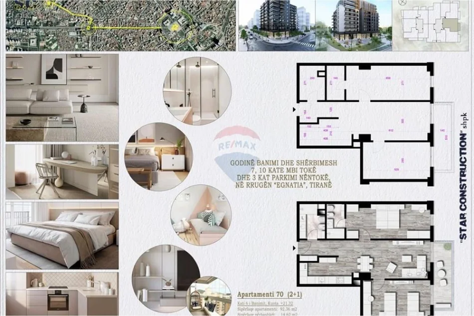 Tirane, shitet 2+1 , 106 m² 197.000 € (Rruga Egnatia)