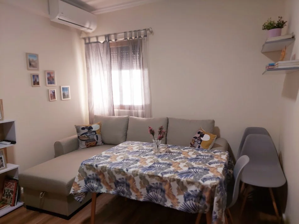 Tirane, jepet me qera apartament 1+1 Kati 1, 55 m² 600 € (Myslym Shyri , Fondi Besa)