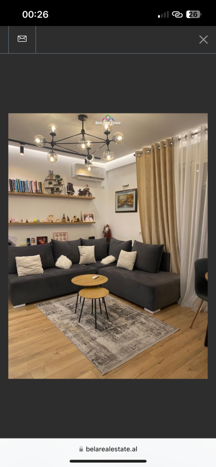 Tirane, jepet me qera apartament 1+1 Kati 2, 65 m² 520 € (Rruga Eduart Mano)