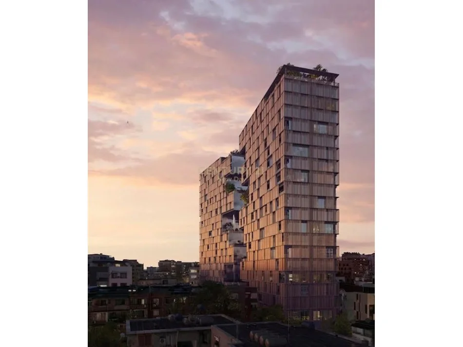Tirane, shes apartament 1+1 Kati 17, 83 m² 