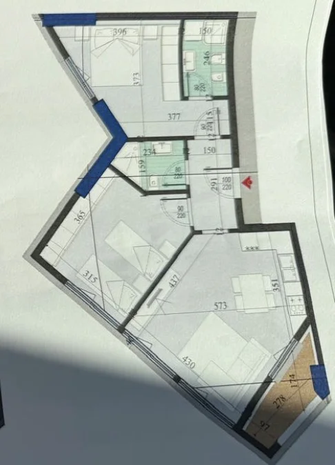 Tirane, shitet apartament 2+1+Ballkon , 96 m² 173.520 € (Colonnade Residence, Rruga Dritan Hoxha)