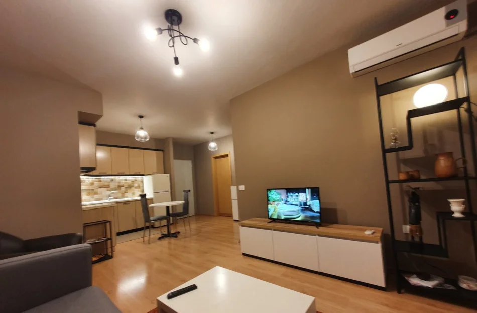 Tirane, jepet me qera apartament 1+1 Kati 2, 65 m² 550 € (Dhjetori Kompleksi Kontakt)