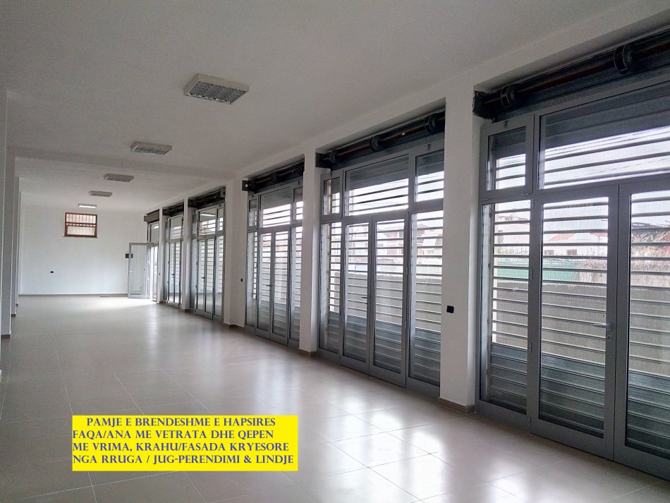 Tirane,Me Qera, Ambjent Biznesi, ideale për magazin, supermarket, punishte të ndryshme etj, kati 0, sipërfaqe 300m², Qera 1'500 €/muaj, pas bllokut magazinave Siri Kodra, në rrugën Jashar Erebara, 1.1km (4min autovetur) nga Unaza /kryqëzim me rr.S.Kodra, me hyrje nga Hotel Meridian, rr, Besa, Tirane